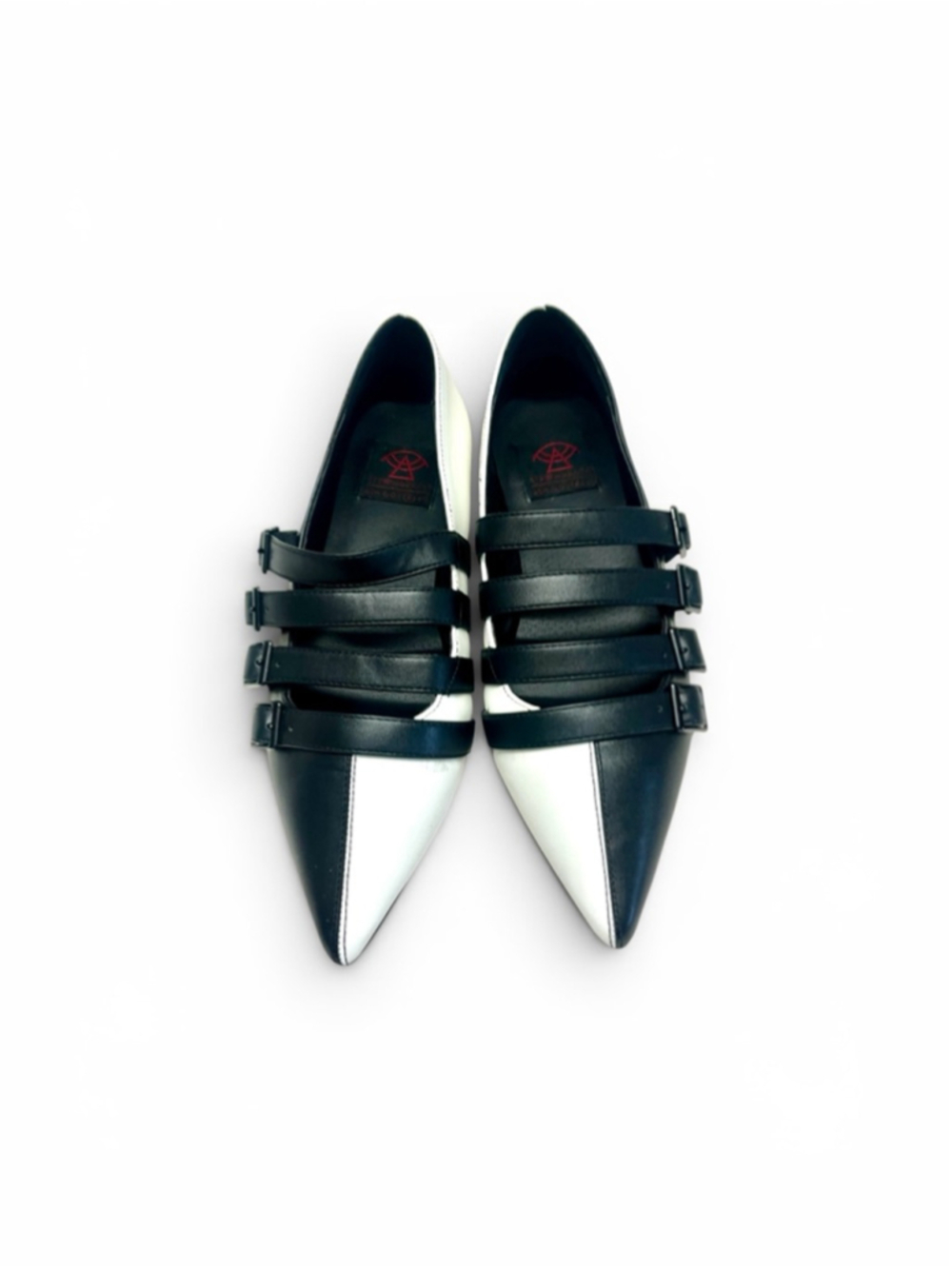 Strange Cvlt Black and White Coven Flats Women Size 9